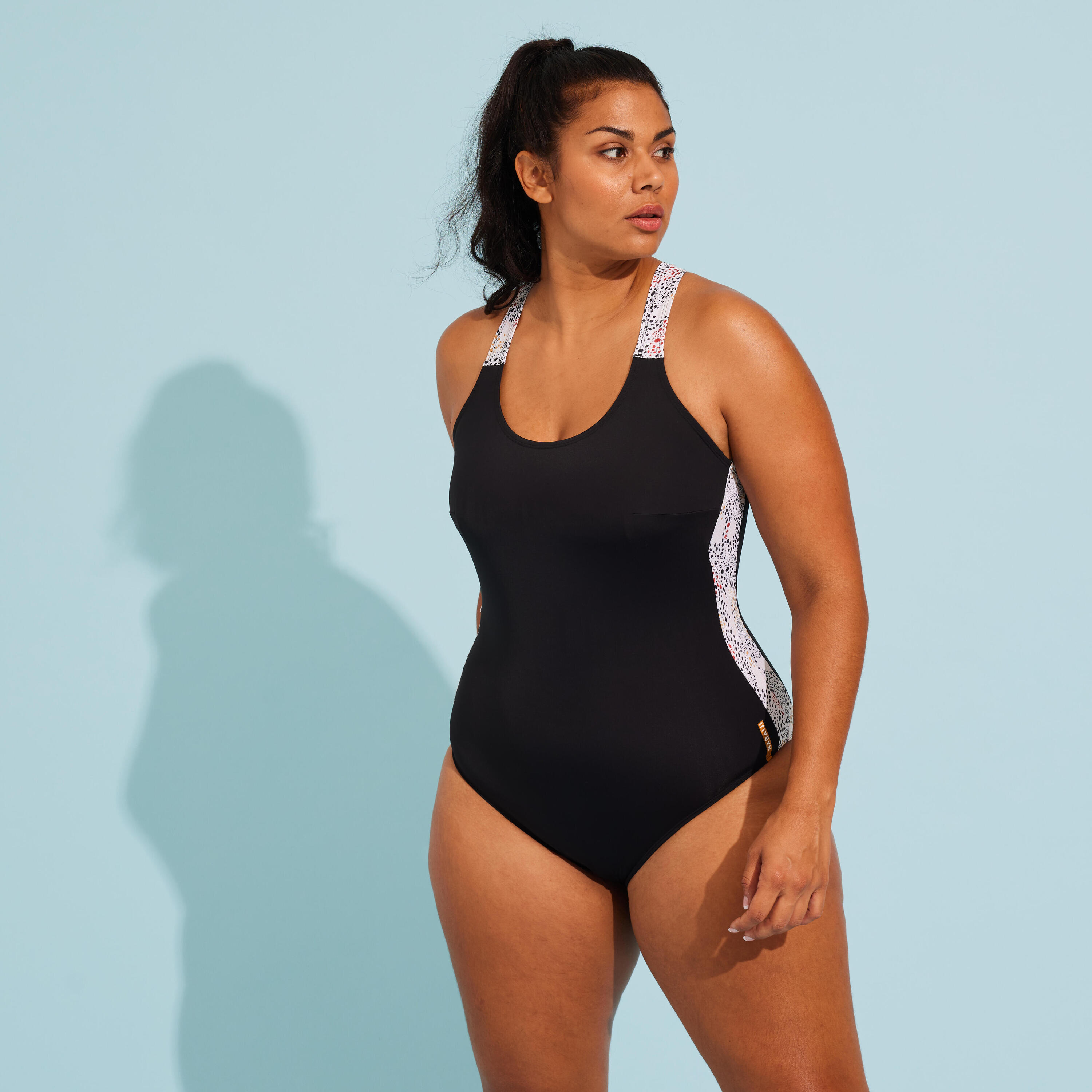 Women's one-piece swimsuit Aquagym-Aquabike Sofi Daph black 5/12