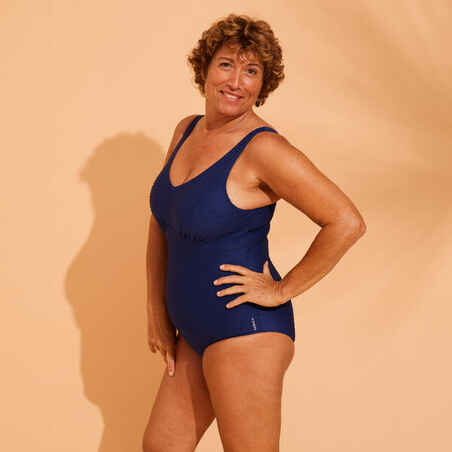 Moteriškas vientisas maudymosi kostiumėlis „Romi Salento“, tamsiai mėlynas