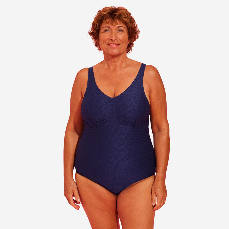 Tamnoplavi ženski jednodelni kupaći kostim za fitnes u vodi ROMI SALENTO