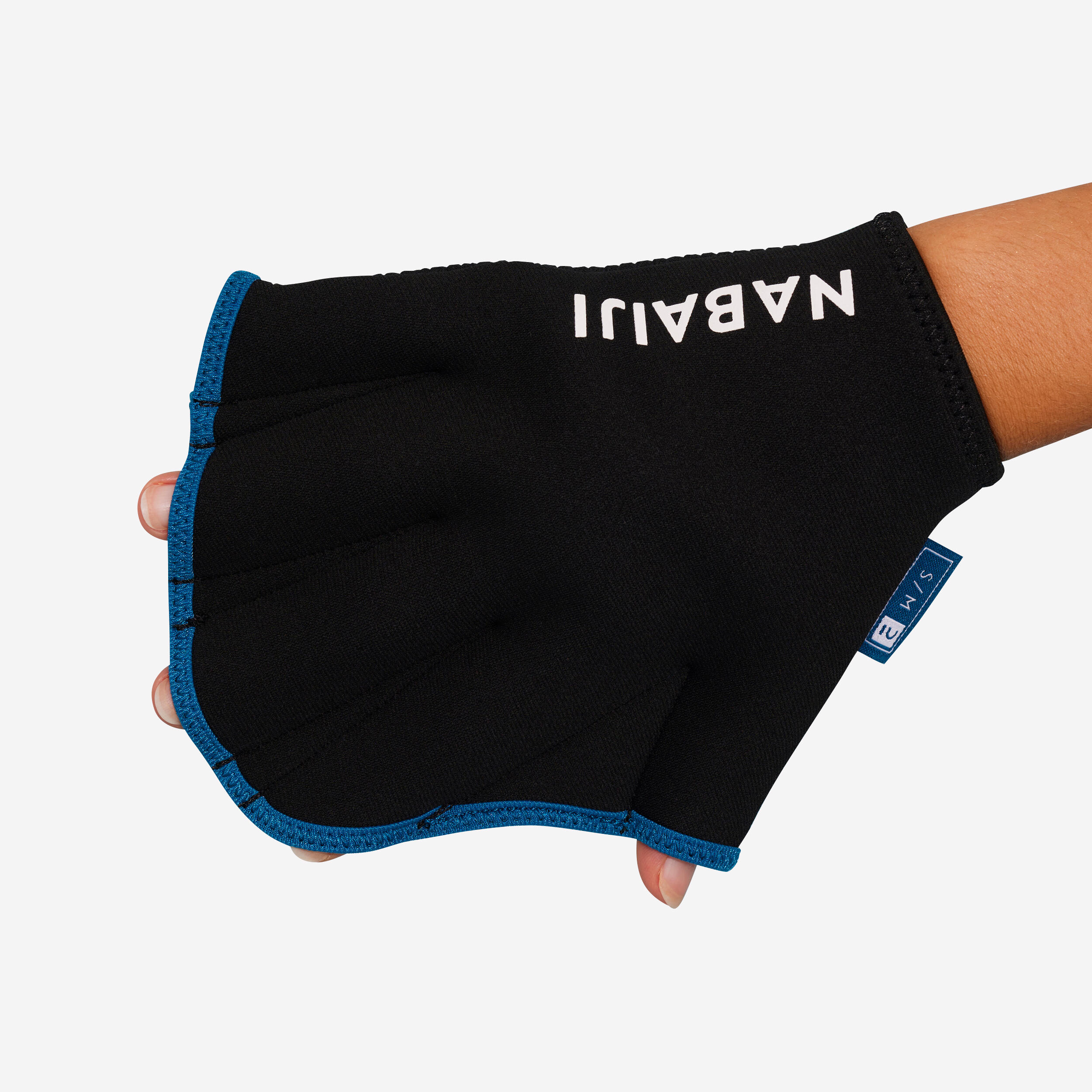 Nabaiji - Paire De Gants Palmés Aquagym En Néoprène Noir Bleu - Gants Palmés - Natation - Bleu-turquoise - 38 S - Decathlon