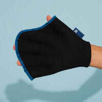 Pair of Aquafitness Neoprene Webbed Gloves black blue