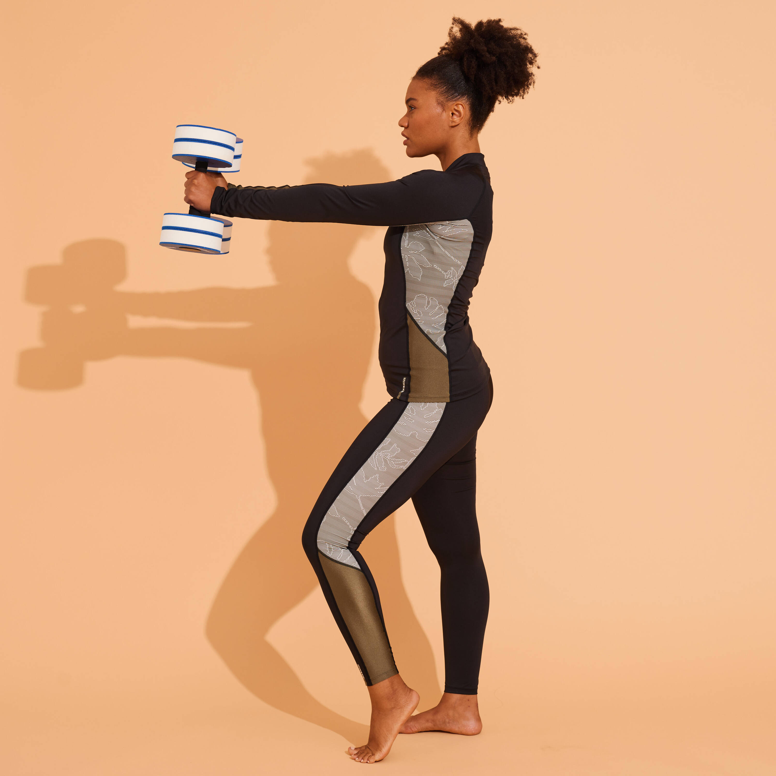 Women Long Sleeve Swimsuit Top Full Zip -  5