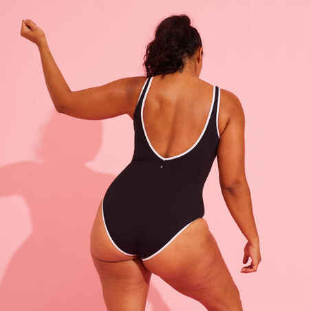 Women's Aquagym 1-piece Swimsuit Ines - Black