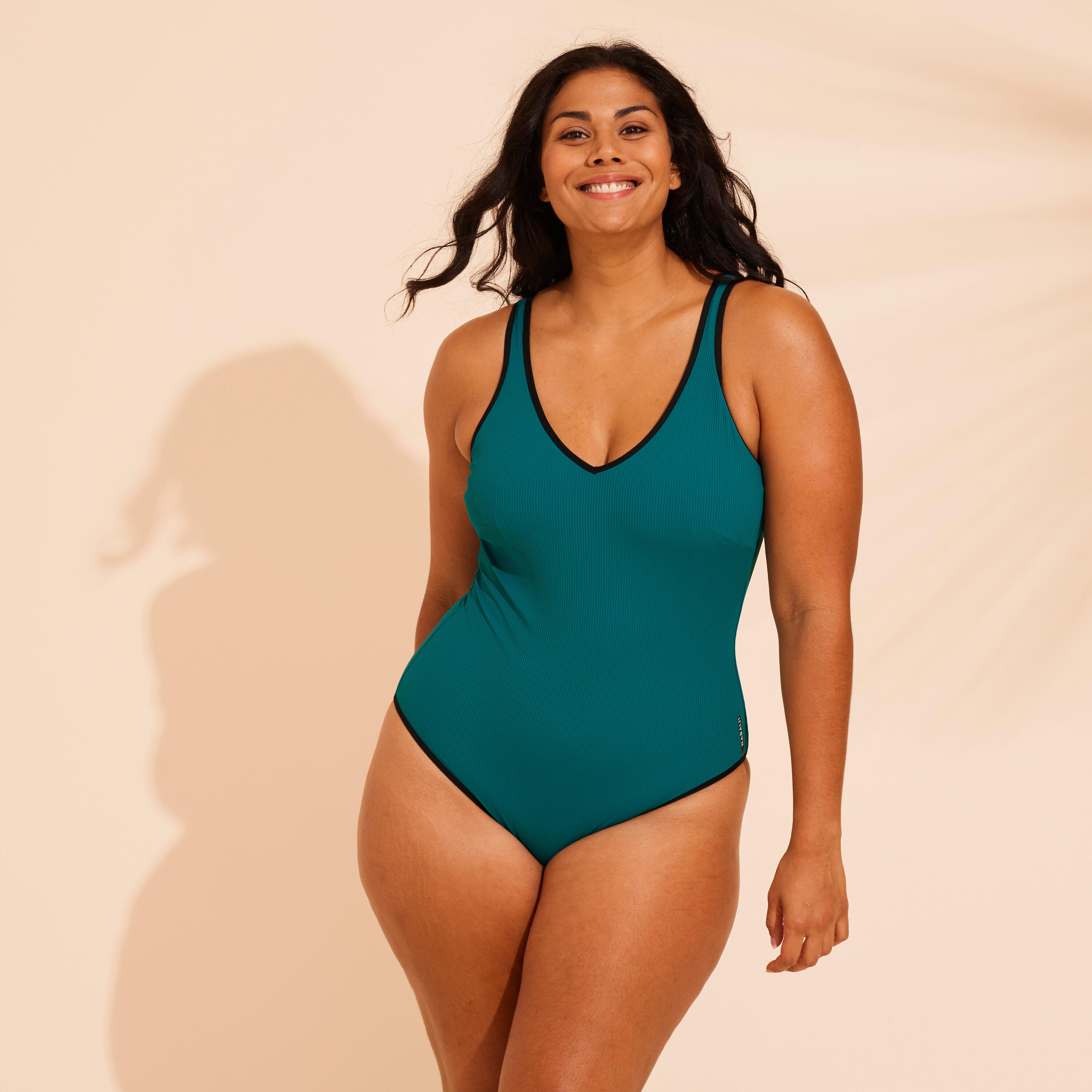 Women's Aquafit 1-piece Swimsuit Ines - Green 10/14