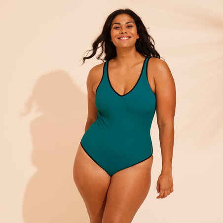 Women's Aquafit 1-piece Swimsuit Ines - Green