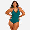 Jednodijelni kupaći kostim za aquafit Ines ženski zeleni 