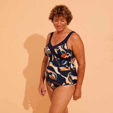 Moteriškas vientisas maudymosi kostiumėlis kūno rengybai vandenyje „Karli Flo“