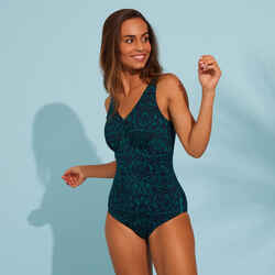 Women's One-Piece Aquafitness Swimsuit Romi Nick - Green
