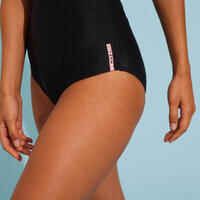 Women's Aquafitness One-Piece Swimsuit Doli - Black Pink