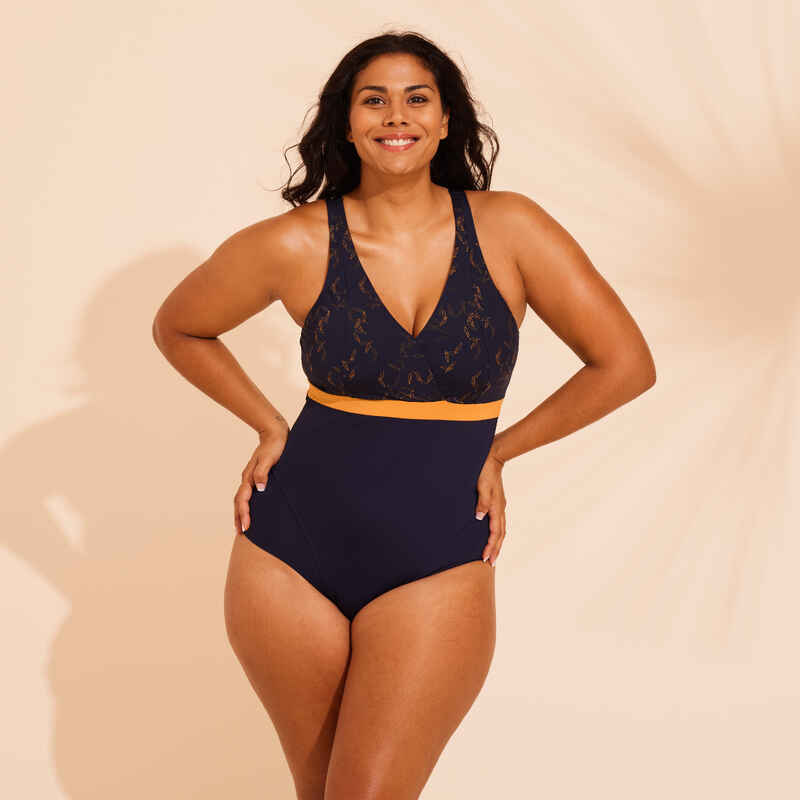 Women's 1-piece Mia Dif swimsuit Mia Dif dark blue Cup size D/E