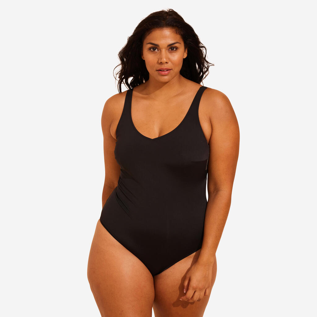 Women's Aquafit 1-piece Swimsuit Zoey - Glitter Black