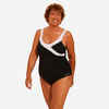 Jednodijelni kupaći kostim Karli ženski crno-bijeli