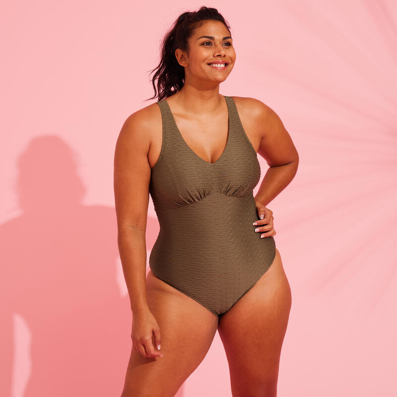 Kaki ženski jednodelni kupaći kostim ROMI SALENTO