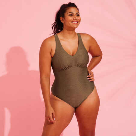 Jednodijelni kupaći kostim za aquafit Romi Salento ženski kaki