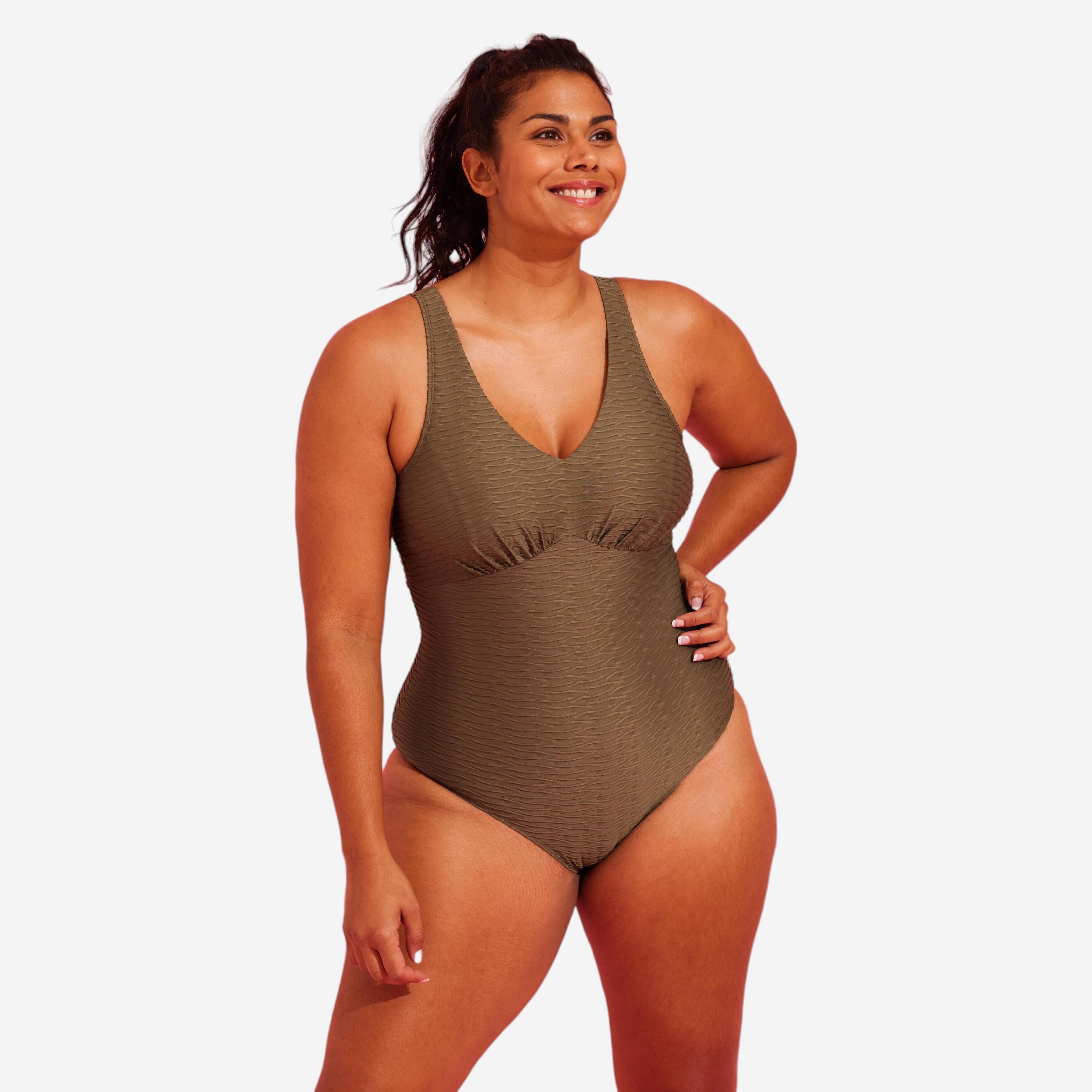 NABAIJI Women's Aquafit 1-piece Swimsuit Romi Salento Khaki