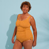 Women Aquafitness Swimsuit One Piece -Yellow