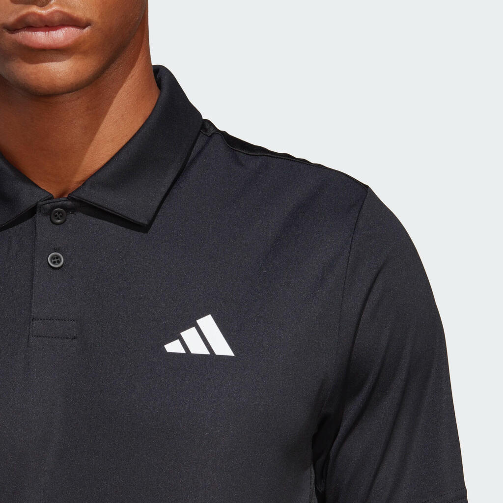 Men's Short-Sleeved Tennis Polo Club Shirt - Black