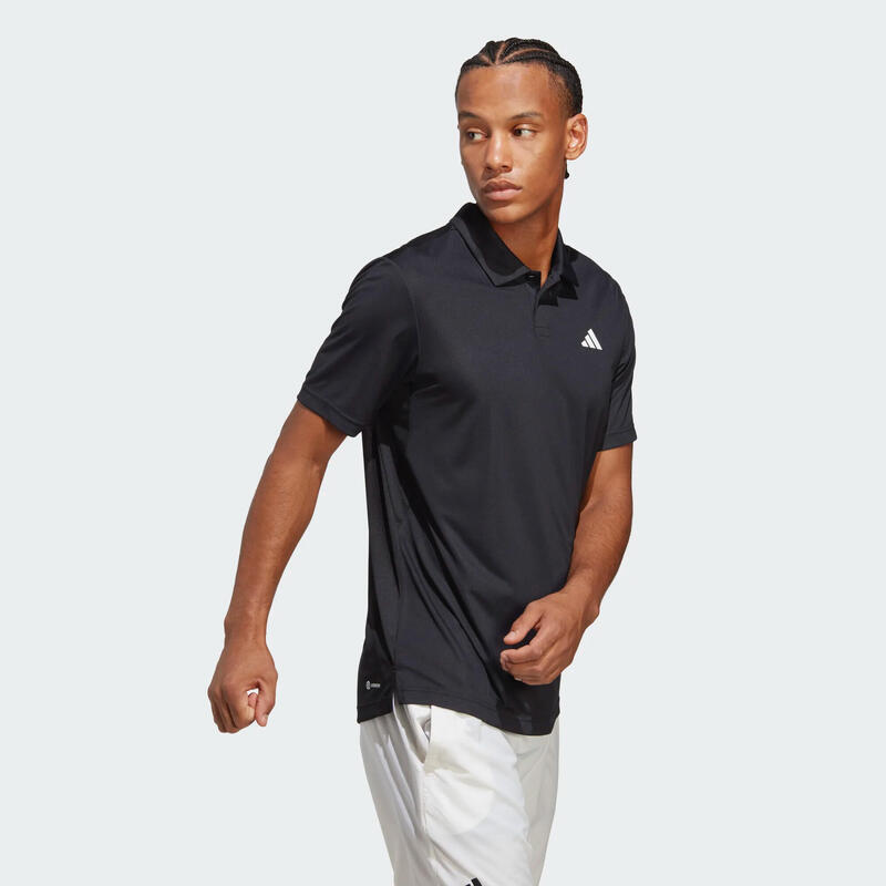 POLO DE TENIS MANGA CORTA HOMBRE - POLO CLUB NEGRO | Decathlon