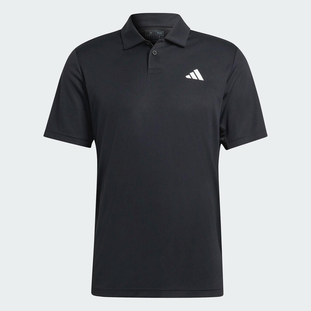 Men's Short-Sleeved Tennis Polo Club Shirt - Black