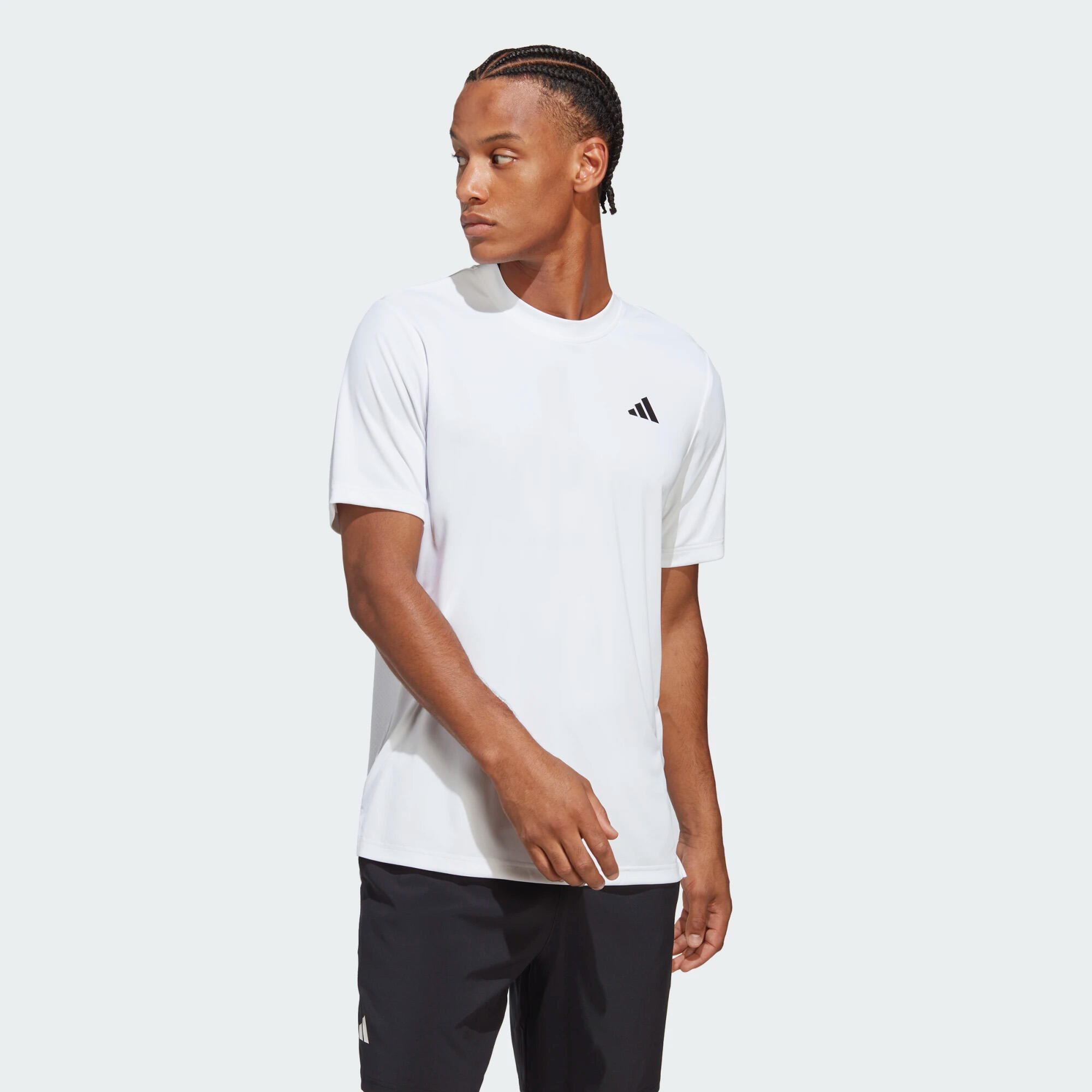 Men's Short-Sleeved Tennis T-Shirt Club Tee - White 2/6