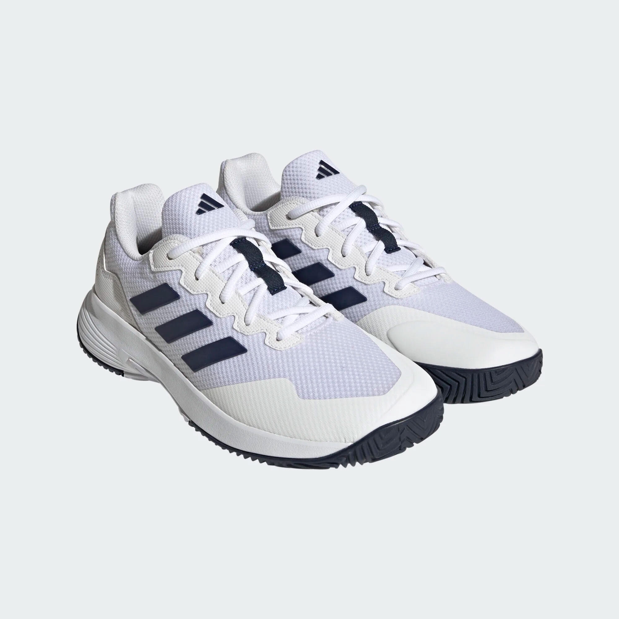 Men's Multicourt Tennis Shoes Gamecourt - White 3/8