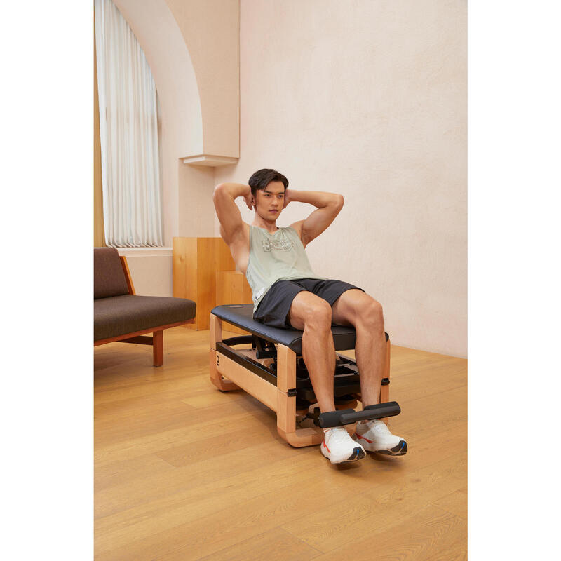 自動發電實木兩用划艇機健身椅