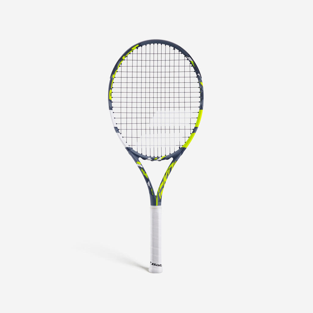 Tennisschläger Kinder - Aero Jr 26 Zoll besaitet grau/gelb