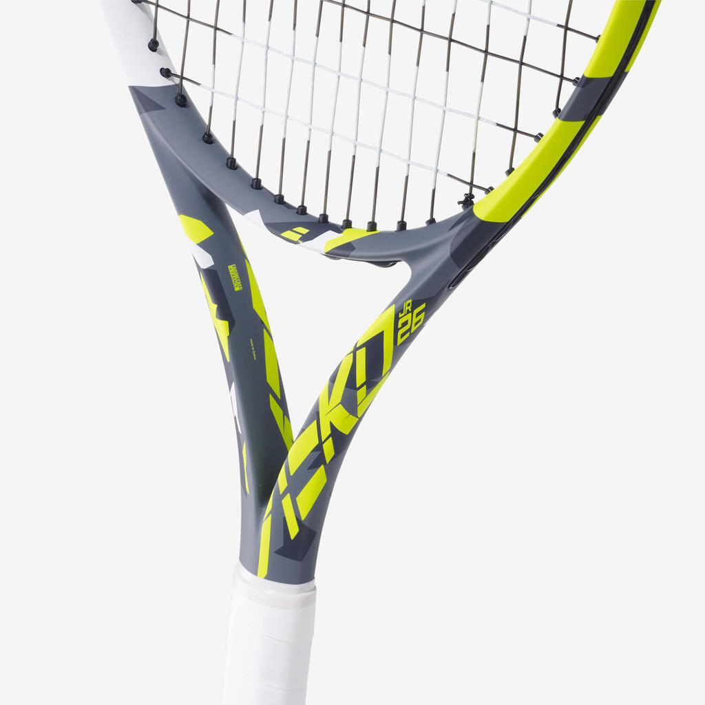 Kids' Tennis Racket Aero Junior 26 - Grey/Yellow