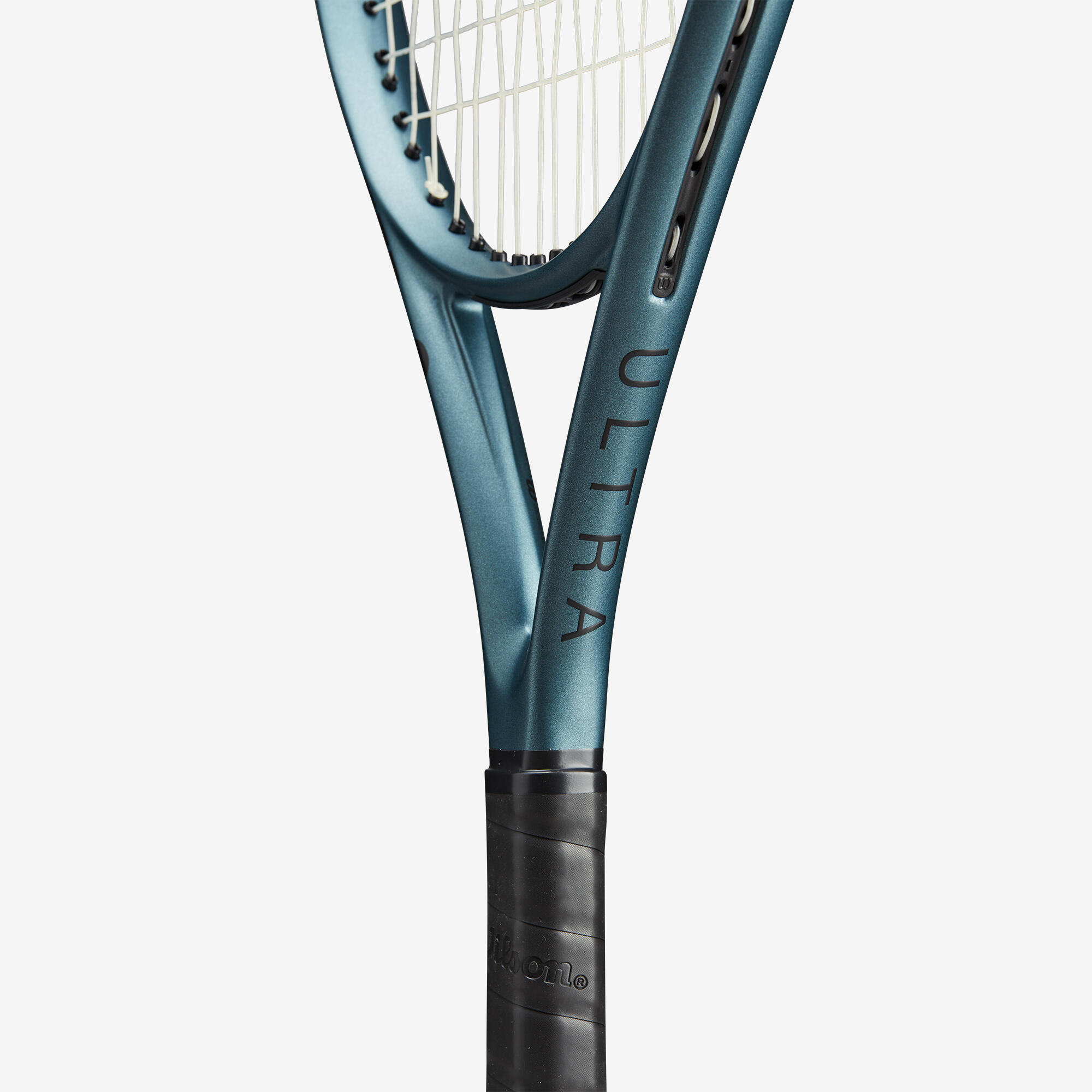 Raqueta de tenis ni o Wilson Ultra V4 25 pulgadas verde cobre