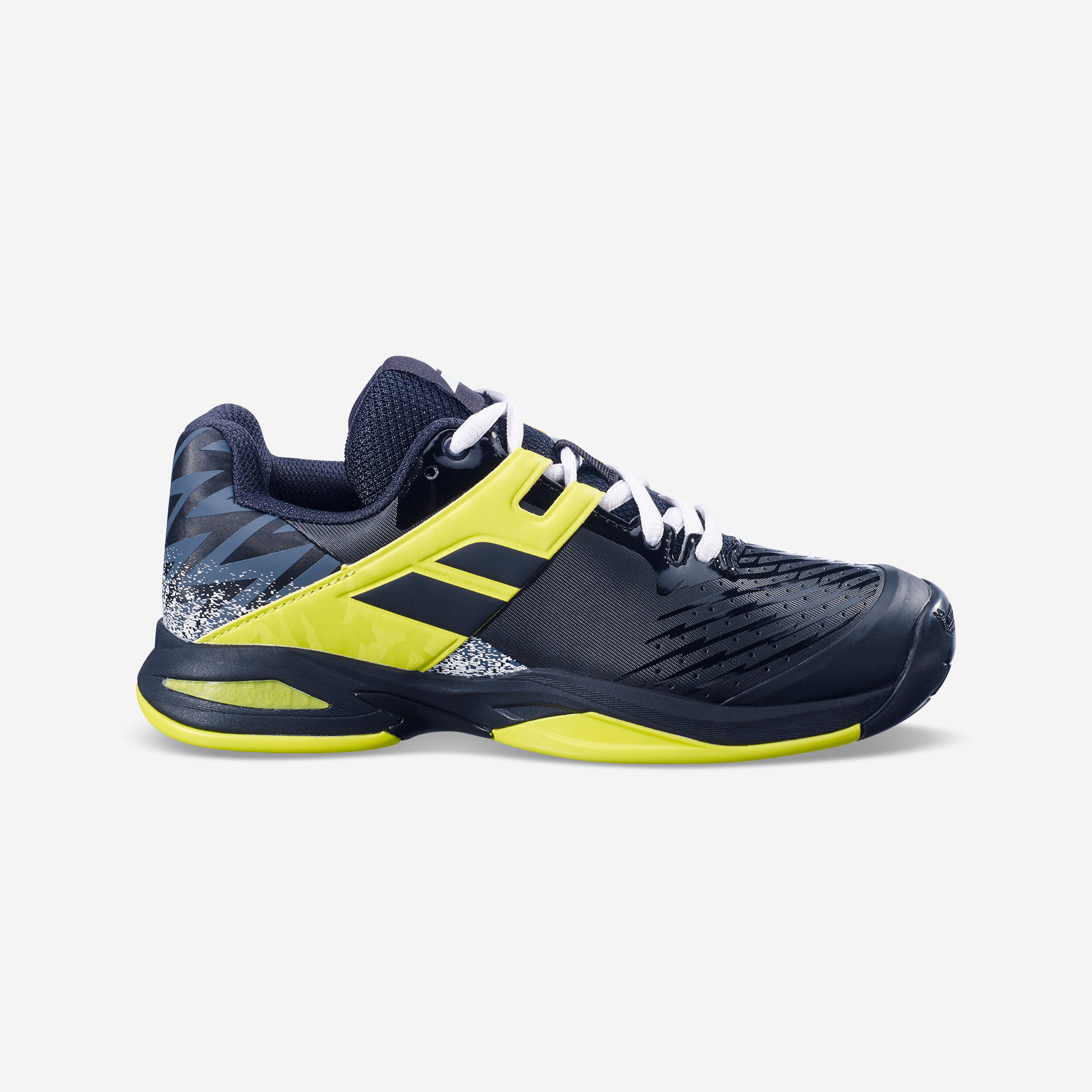 Kids' Multicourt Tennis Shoes Propulse - Black/Yellow 1/4