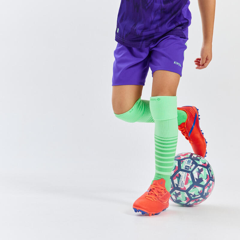 Kinder Fussball Nockenschuhe MG/AG mit Schnürung ‒ Viralto I orange/blau