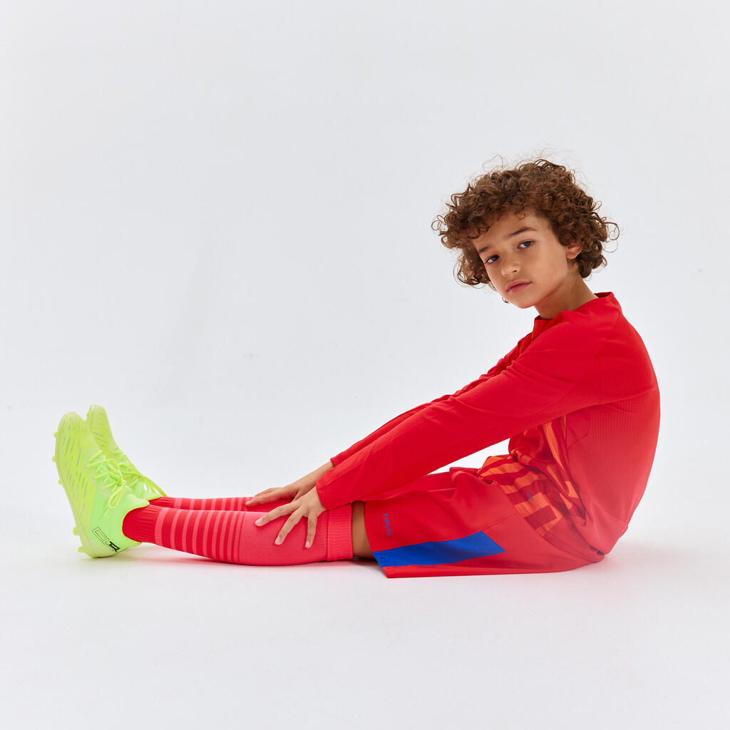 Kids' Long-Sleeved Shirt - Navy/Red