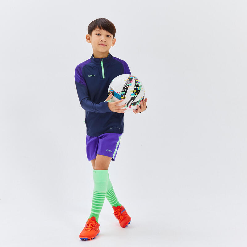 Kids' Rip-Tab Football Boots Viralto I Easy MG/AG - Orange/Blue