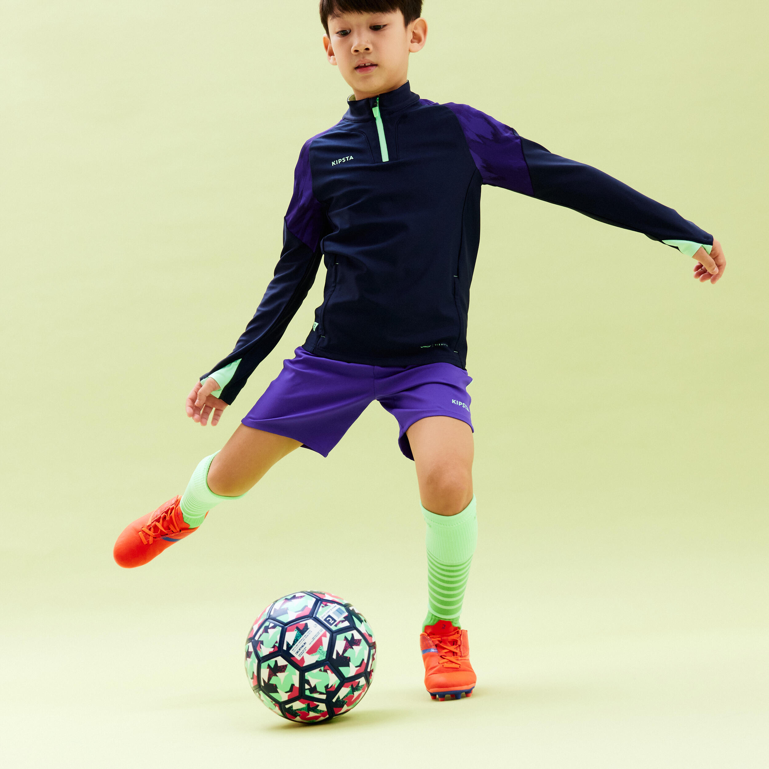 Buy Kids Football Jersey F520 Orange Burgundy Online