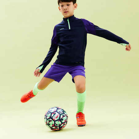 تي شيرت كرة قدم للأطفال - Viralto بنفسجي/أخضر