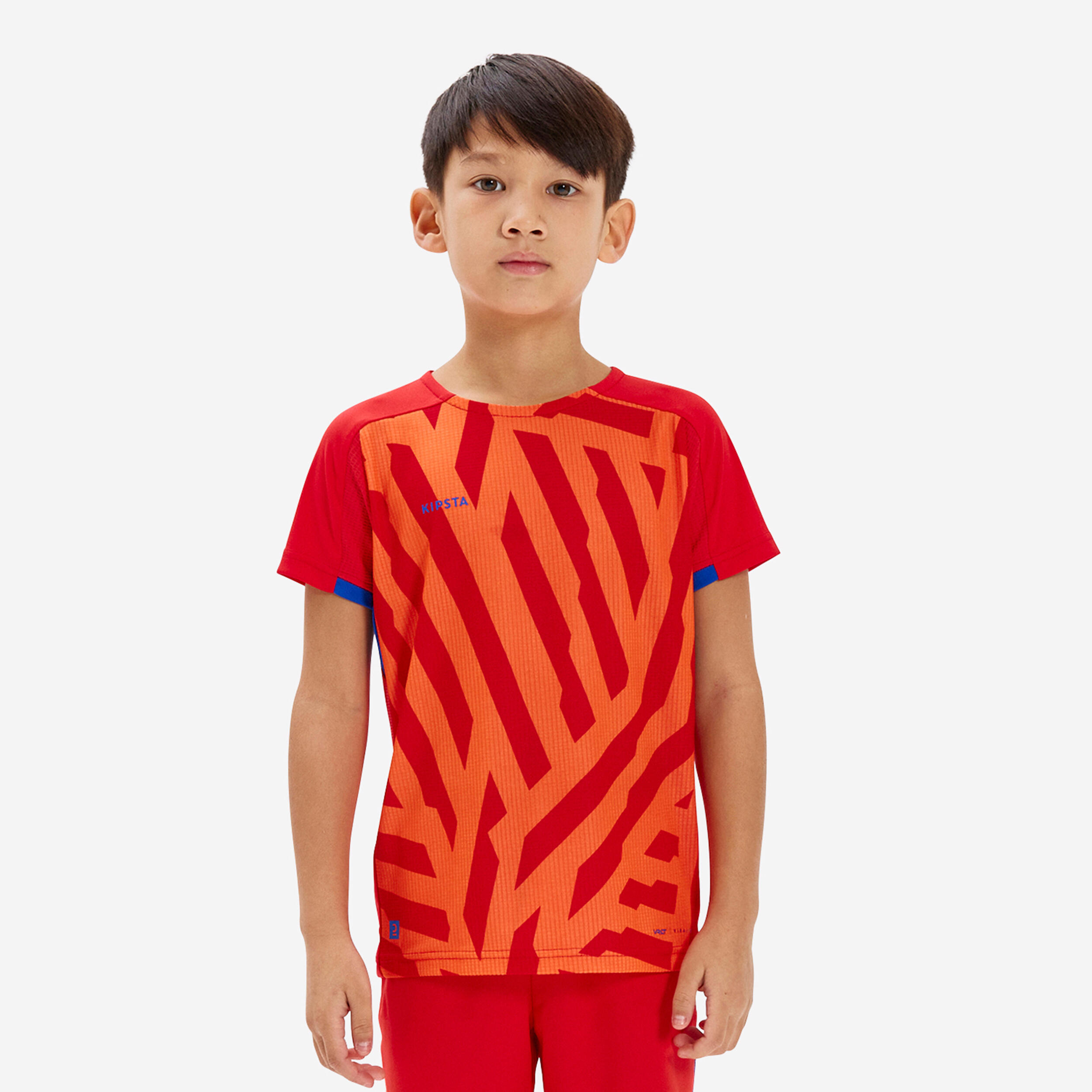 Pantalon corto de futbol NINOS Rojo y marino Decathlon