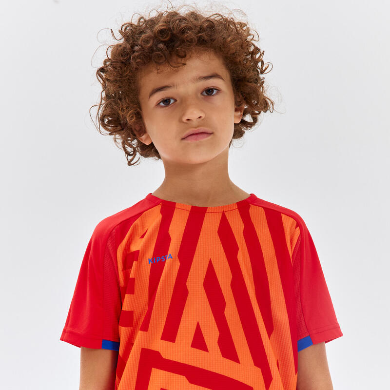 MAILLOT DE FOOTBALL VIRALTO JR AXTON ROUGE ORANGE & BLEU