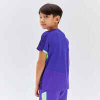 Kids' Football Shirt Viralto - Alpha Purple/Water Green