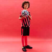 Kids' Football Shirt Viralto Axton - Pink & Black