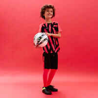 Kids' Football Shirt Viralto Axton - Pink & Black