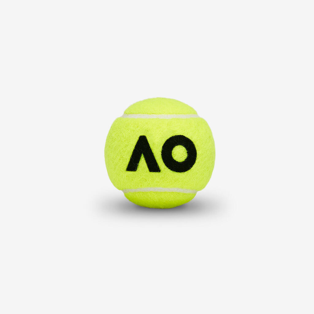 Mitmekülgsed tennisepallid Australian Open, 4 tk pakis, kollased