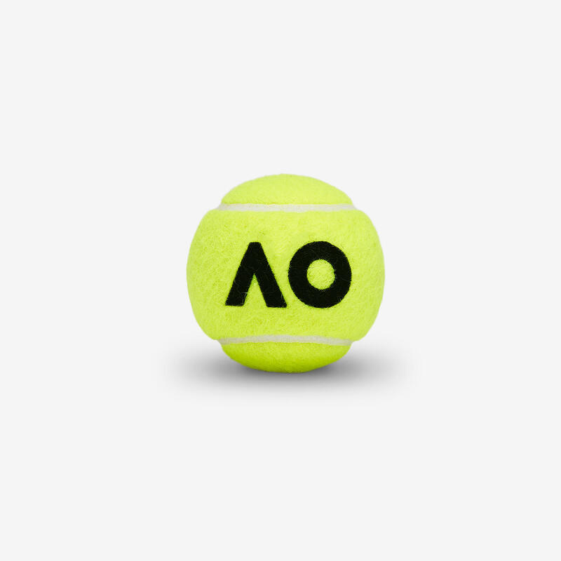 BALLES DE TENNIS AUSTRALIAN OPEN*4 JAUNE POLYVALENTE