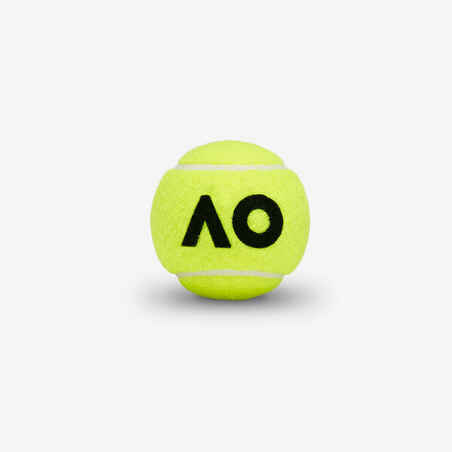 Versatile Tennis Balls Australian Open 4-Pack - Yellow