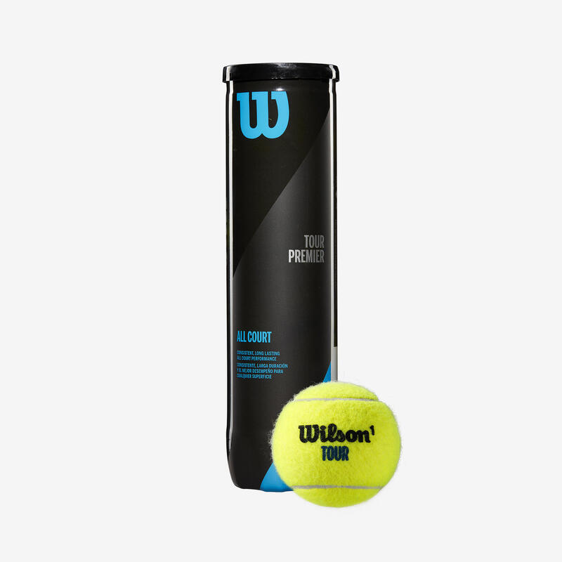 Palline tennis Wilson TOUR PREMIER gialle x4