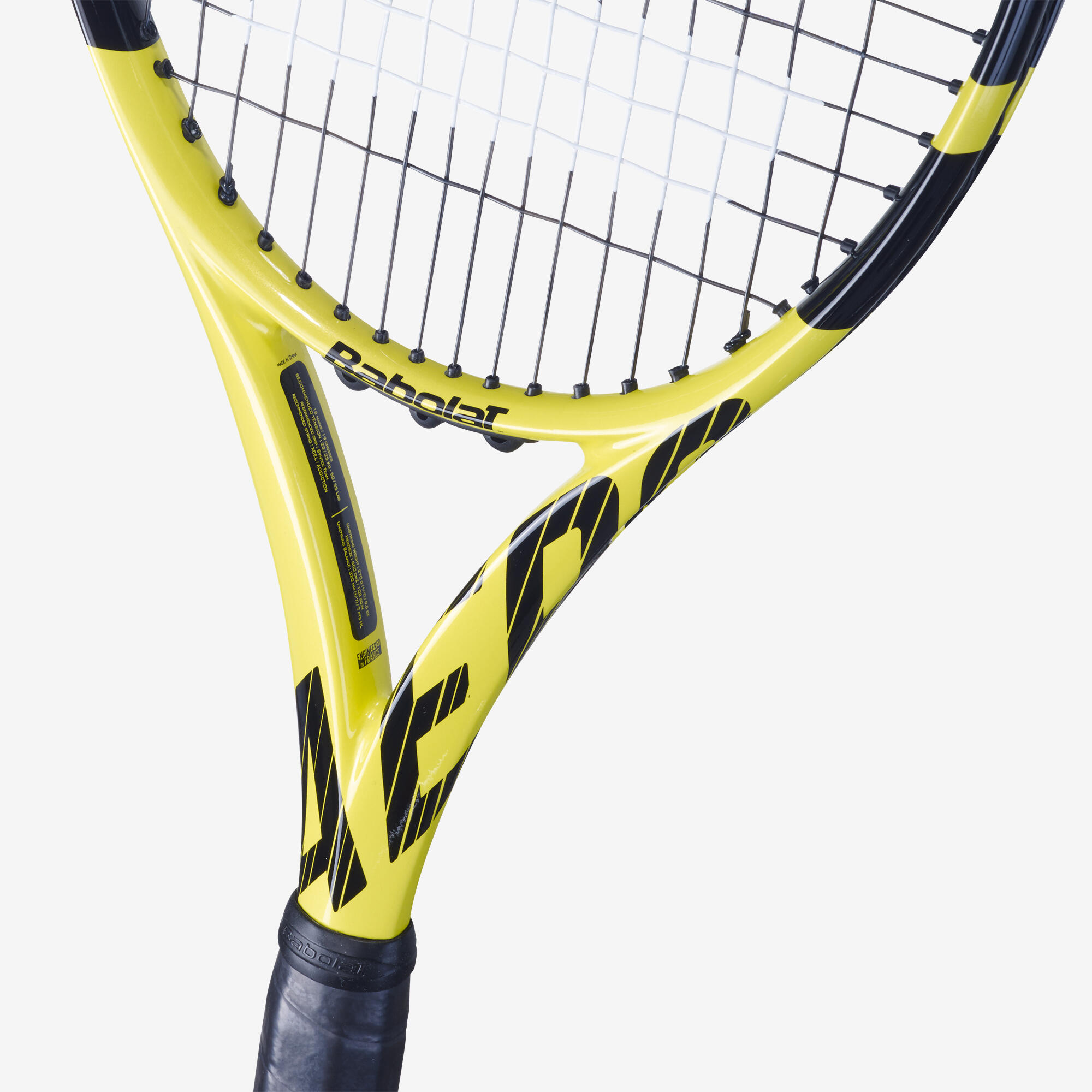 RAQUETTE DE TENNIS ADULTE AERO G NOIR JAUNE