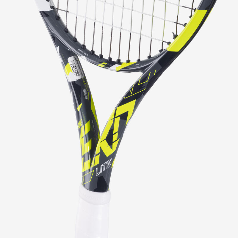 Tennisracket voor volwassenen Pure Aero Lite grijs/geel 270 g