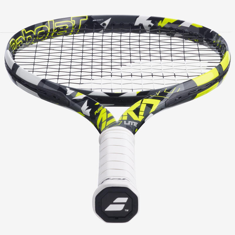 Raquete de Ténis Babolat Pure Aero Lite Adulto Cinza Amarelo 270g