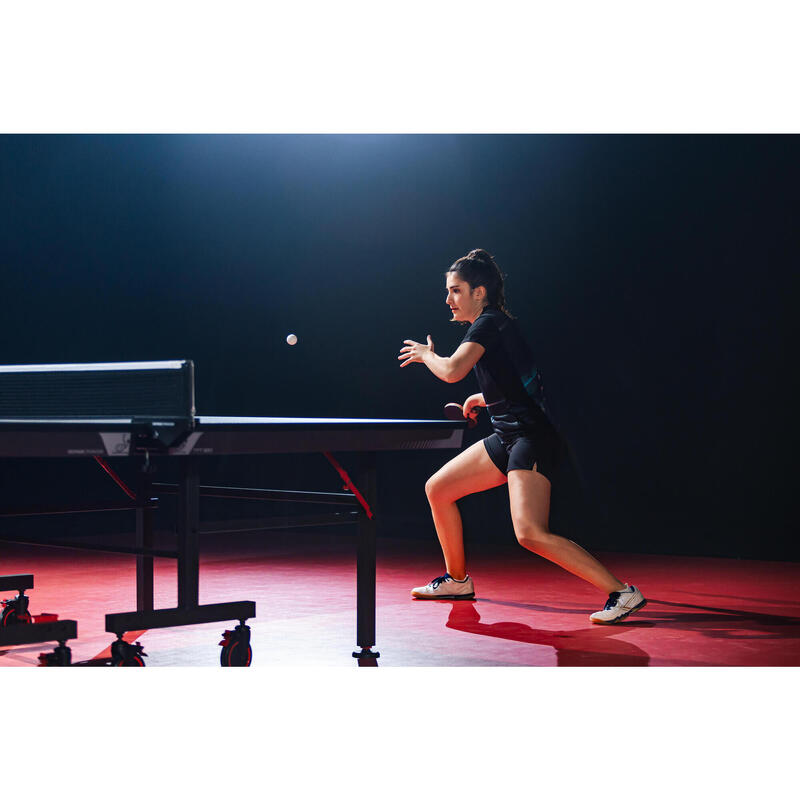 Indoor tafeltennistafel TTT 930 compact opvouwbaar ITTF zwart