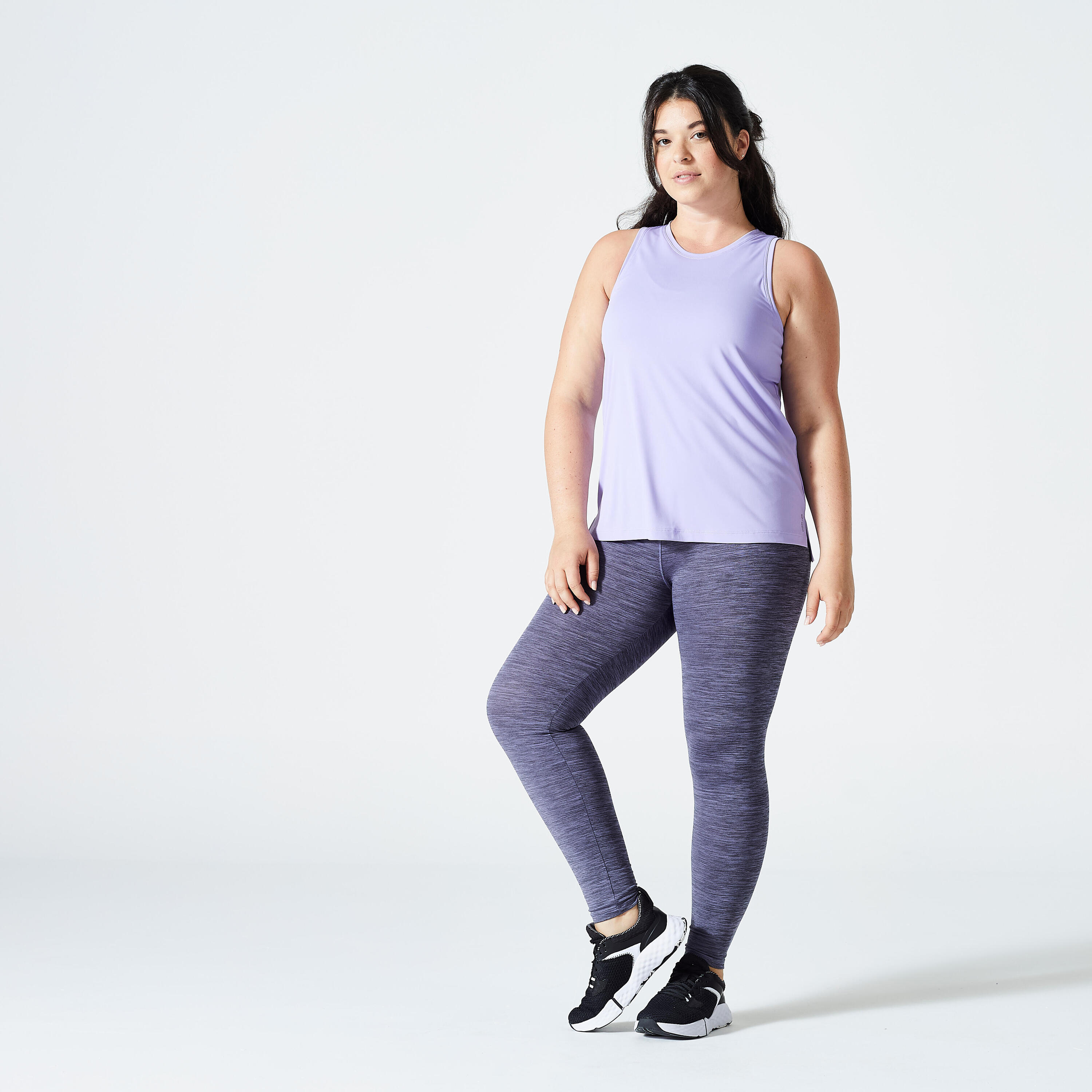 Women's Straight-Cut Fitness Tank Top - Lavender Purple 2/5