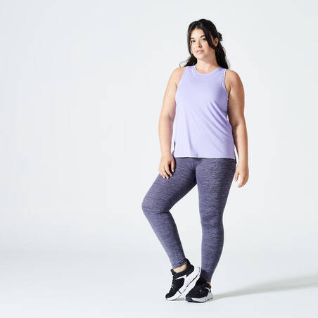 Women's Straight Cut Cardio Fitness Tank Top - Purple